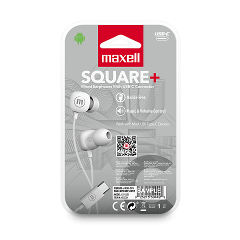 AUDIFONOS MAXELL SQUARE TIPO C WHITE #348567 