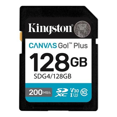 MEMORIA SD KINGSTON 128GB CANVAS GOPLUS SDG4/128GB