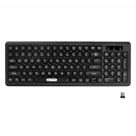 TECLADO INALAMBRICO UNNO TEKNO KLASS COMPACTK B6756BK ESPAÑOL 