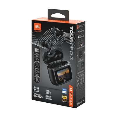AUDIFONOS INALAMBRICOS JBL CAJA CON PANTALLA TOUR PRO 3 JBLTOURPRO3BLKAM BLACK