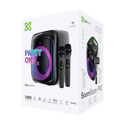 BOCINA INALAMBRICA KLIP XTREME KLS-655-2M CON DOS MICROFONOS