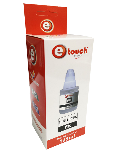 BOTE DE TINTA ETOUCH SERIE G 135ML NEGRO C-GI190BK