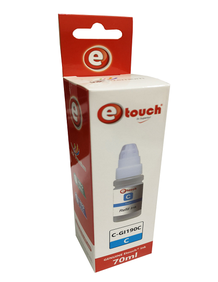 BOTE DE TINTA ETOUCH SERIE G 70ML CYAN C-GI190C