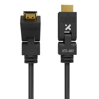 CABLE HDMI MACHO MACHO XTECH XTC-607 CON ANGULO AJUSTABLE 