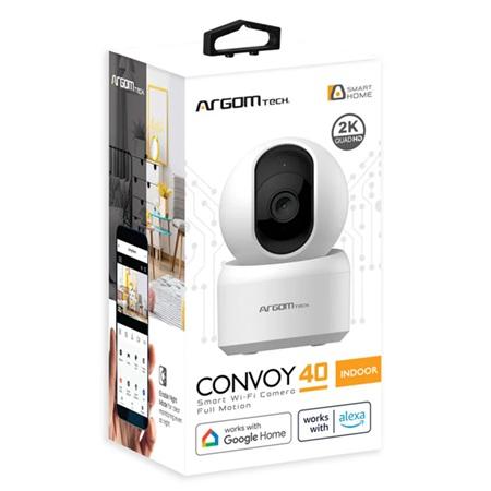 CAMARA INTELIGENTE PARA INTERIORES ARGOM CONVOY 40 WIFI 2K QUADHD ARG-SV-8040WT