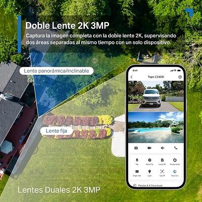 CAMARA TP-LINK TAPO C246D DOBLE LENTE PANORAMICA