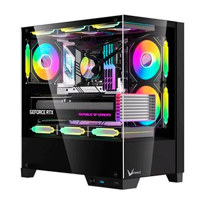 CASE ARGB FORMULA V LINE CON TRES VENTILADORES CRYSTAL Z1M PLUS AR BLACK