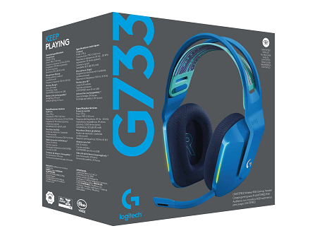 HEADSET INALAMBRICOS GAMING LOGITECH G733 BLUE LIGHTSPEED 981-000942 (1208205) (AURICULAR) 