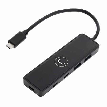 HUB 4 PUERTOS UNNO TEKNO TIPO C HB1012BK 