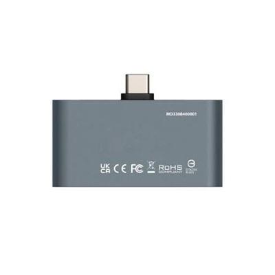 HUB CON ALMACENAMIENTO 256GB PATRIOT MOBILE MD330 USB-C 3.2 GEN 1 HDMI 4K GRIS