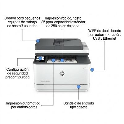 IMPRESORA HP LASERJET 3103FDW 3G632A#BGJ