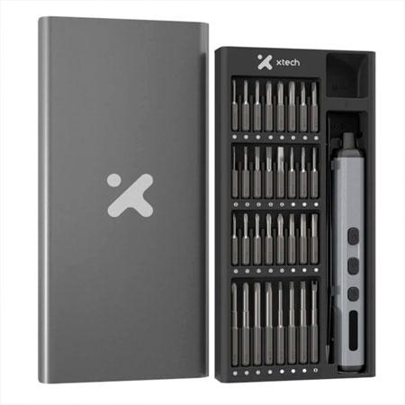 KIT DE HERRAMIENTAS DE PRECISION 68 EN 1 CON DESARMADOR ELECTRICO XTECH XTA-821