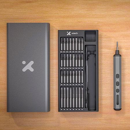 KIT DE HERRAMIENTAS DE PRECISION 68 EN 1 CON DESARMADOR ELECTRICO XTECH XTA-821