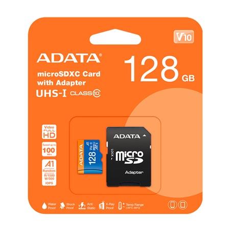 MEMORIA MICRO SD ADATA 128GB UHS-I   AUSDX128GUICL10A1-RA1