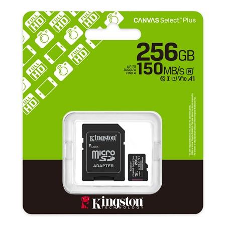 MEMORIA MICRO SD KINGSTON 256GB CANVAS SELECT PLUS SDCS3/256GB