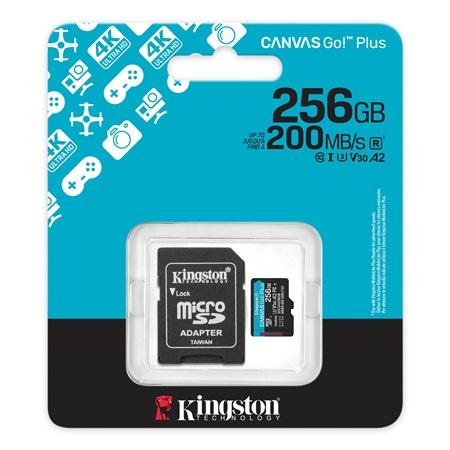 MEMORIA MICRO SD KINGSTON CANVAS GOPLUS SDCG4/256GB