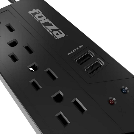 REGULADOR DE VOLTAJE FORZA 1000VA/500W FVR-1011 USB
