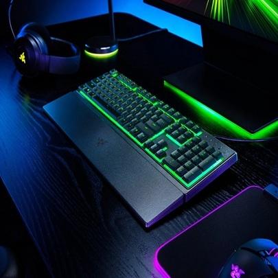 TECLADO GAMING RAZER ORNATA V3 X USB MEMBRANA INGLES BLACK 
