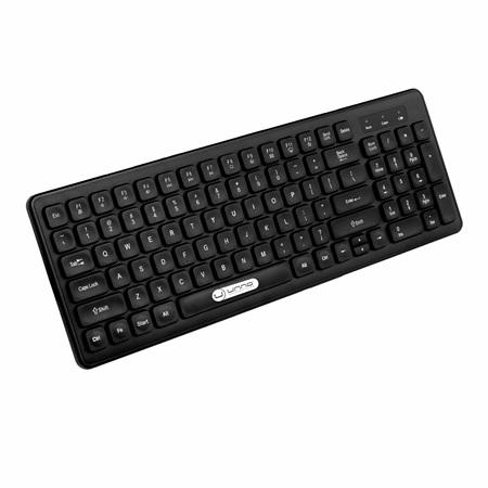 TECLADO INALAMBRICO UNNO TEKNO KLASS COMPACTK B6756BK ESPAÑOL 