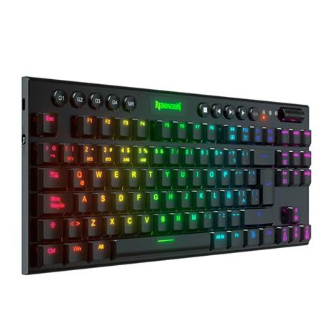TECLADO MECANICO GAMING REDRAGON HORUS K621-RGB SWITCH ROJO BLACK