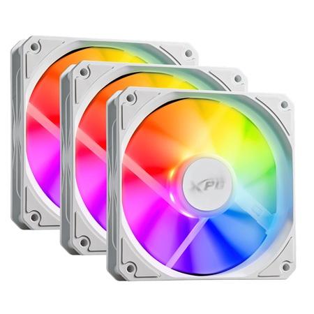 VENTILADOR XPG ADATA VENTOR 120 ARGB 3PACK VENTOR120ARGBPWM3C-WHCWW WHITE