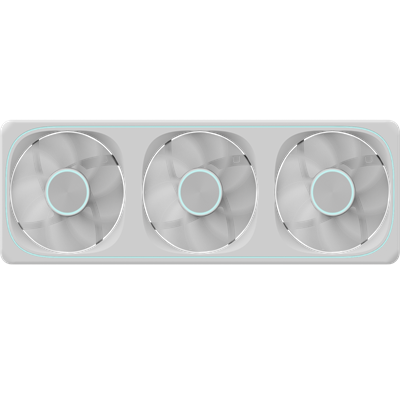 VENTILADORES RGB FORMULA V LINE TRIPLE FAN AIR FUSION 3 WH